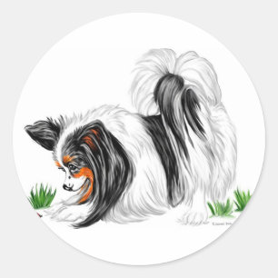 Papillon Lady Bug Dreams Ronde Sticker
