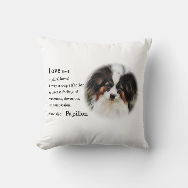 Papillon Love Gifts Kussen (Voorkant)