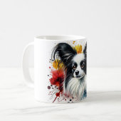 🐾 Papillon Lovers, deze Mok is voor jou! 🐾 (Voorkant links)