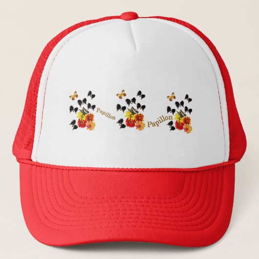 Papillon Lovers Gifts Trucker Pet (Voorkant)