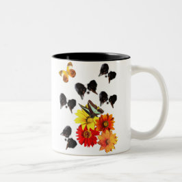 Papillon Lovers Gifts Tweekleurige Koffiemok