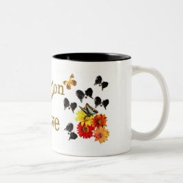 Papillon Lovers Gifts Tweekleurige Koffiemok