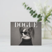 Papillon Luxe Mode Redactioneel Briefkaart (Staand voorkant)