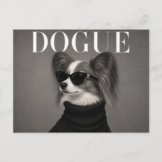 Papillon Luxe Mode Redactioneel Briefkaart (Voorkant)