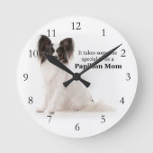 Papillon Ma Clock Ronde Klok (Voorkant)