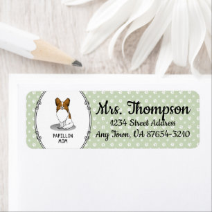 Papillon mam Pap mam (wit en sable) Etiket