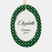 Papillon mam Pap mam (wit en sable) Keramisch Ornament (Achterkant)