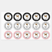 Papillon mam Pap mam (wit en sable) Labels (Vel)