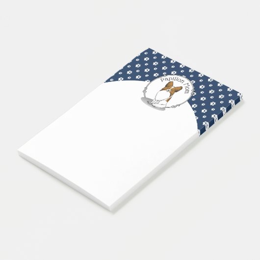 Papillon mam Pap mam (wit en sable) Post-it® Notes (Schuin)