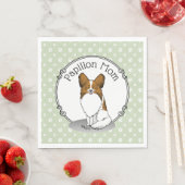 Papillon mam Pap mam (wit en sable) Servet (Insitu)