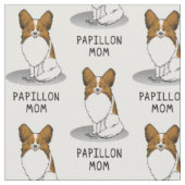 Papillon mam Pap mam (wit en sable) Stof (Close Up)
