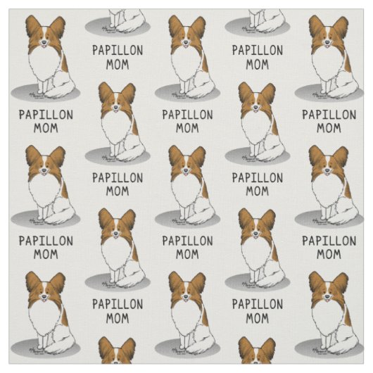 Papillon mam Pap mam (wit en sable) Stof (Swatch)