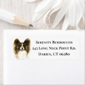 Papillon mam Puppy Hondenliefhebber Fur Mama Rescu Etiket (Insitu)