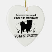 Papillon mama Design Keramisch Ornament (Rechts)