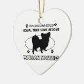 Papillon mama Design Keramisch Ornament (Links)