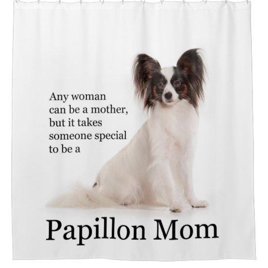 Papillon mama Shower Curtain Douchegordijn (Voorkant)