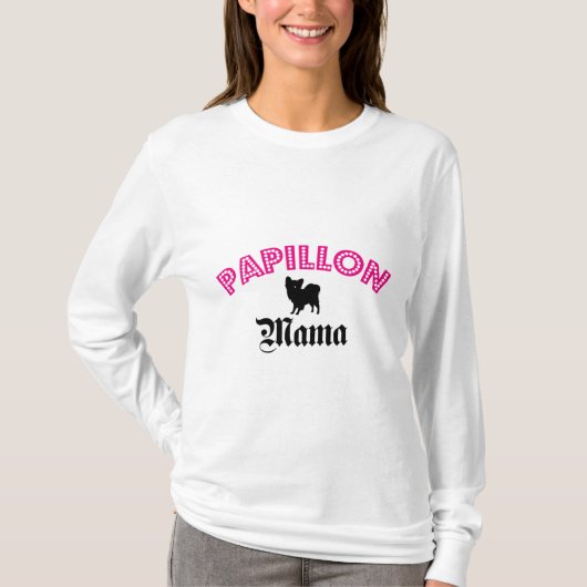 Papillon Mama T-shirt (Voorkant)