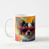 Papillon met Hartrozen Valentijnsdag Koffiemok (Links)