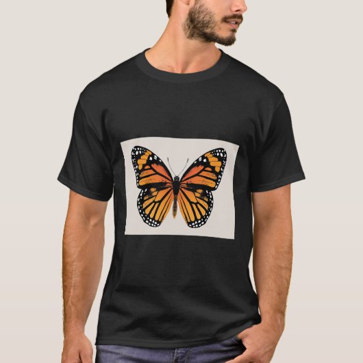 Papillon Monarque Papillons D& Époque Poster T-shirt (Voorkant)