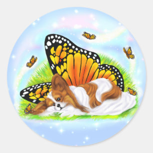 Papillon Mystical Monarch Ronde Sticker