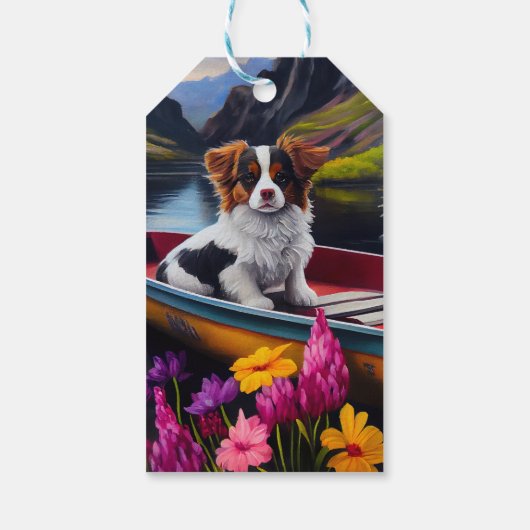 Papillon op een peddel: Een Schilderachtig avontuu Cadeaulabel (Achterkant)