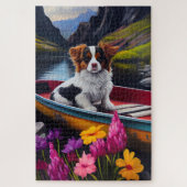 Papillon op een peddel: Een Schilderachtig avontuu Legpuzzel (Verticaal)