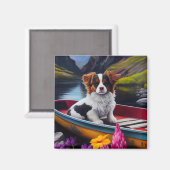 Papillon op een peddel: Een Schilderachtig avontuu Magneet (Voorkant / Achterkant)