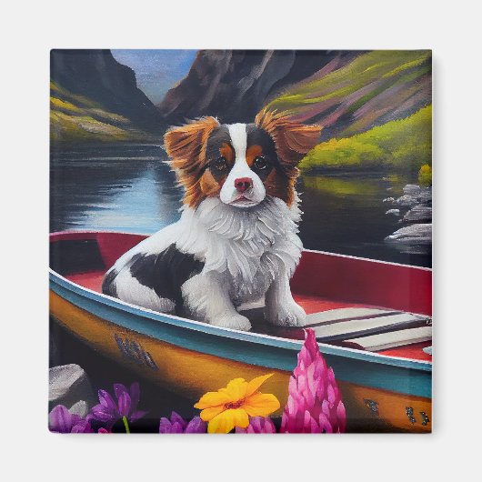 Papillon op een peddel: Een Schilderachtig avontuu Magneet (Voorkant)