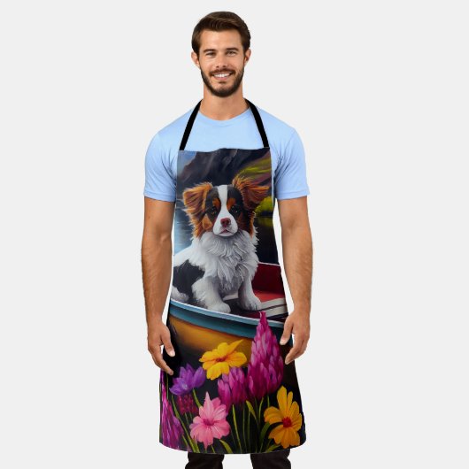 Papillon op een peddel: Een Schilderachtig avontuu Schort (Gedragen)