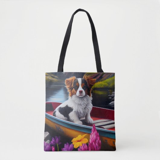 Papillon op een peddel: Een Schilderachtig avontuu Tote Bag (Voorkant)