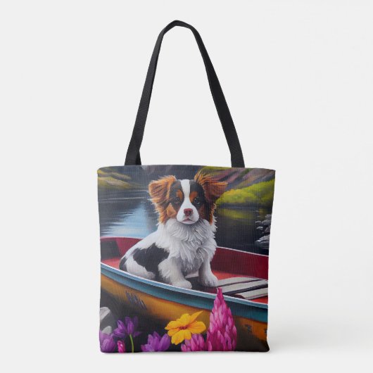Papillon op een peddel: Een Schilderachtig avontuu Tote Bag (Achterkant)