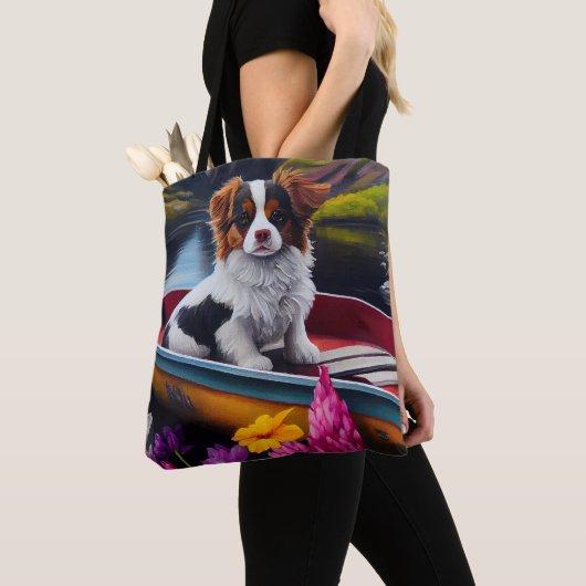 Papillon op een peddel: Een Schilderachtig avontuu Tote Bag (Dichtbij)
