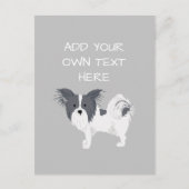 Papillon op maat briefkaart (Voorkant)