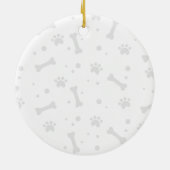 Papillon op maat gesneden kerstfeestversiering keramisch ornament (Achterkant)