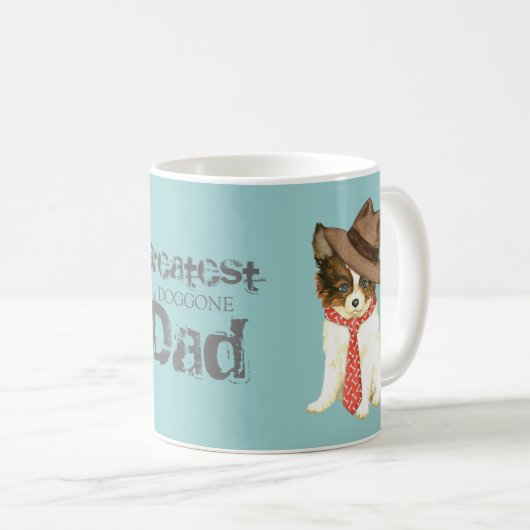 Papillon papa koffiemok (Voorkant rechts)