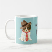 Papillon papa koffiemok (Links)