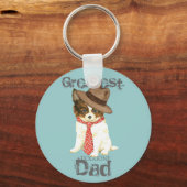 Papillon Papa Sleutelhanger (Voorkant)