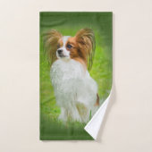 papillon, papilon, papillon-honden, papillon-honde handdoek (Handdoek)