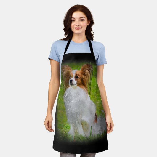 papillon, papilon, papillon-honden, papillon-honde schort (Gedragen)