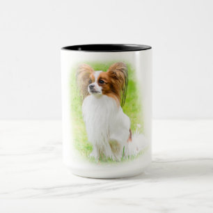 papillon, papilon, papillonhonden, papillonhonden, mok