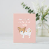 Papillon Persoonlijke hond - Briefkaart (Staand voorkant)