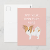 Papillon Persoonlijke hond - Briefkaart (Voorkant / Achterkant)
