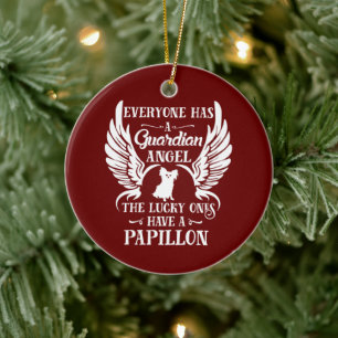 Papillon pet-vogel keramisch ornament