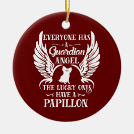 Papillon pet-vogel keramisch ornament