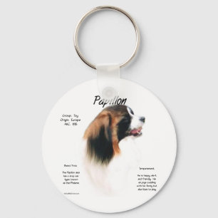 Papillon (Phalene) Geschiedenis ontwerp Sleutelhanger