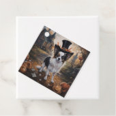 Papillon pompoenen Halloween eng Bedankjes Labels (In situ)