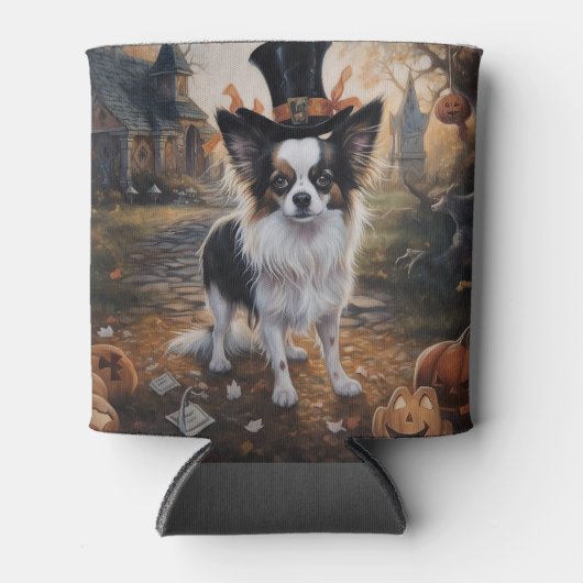 Papillon pompoenen Halloween eng Blikjeskoeler (Voorkant)