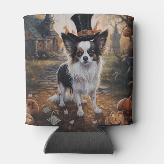 Papillon pompoenen Halloween eng Blikjeskoeler (Achterkant)