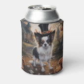 Papillon pompoenen Halloween eng Blikjeskoeler (Blikje Achterkant)