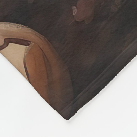 Papillon pompoenen Halloween eng Fleece Deken (Hoek)